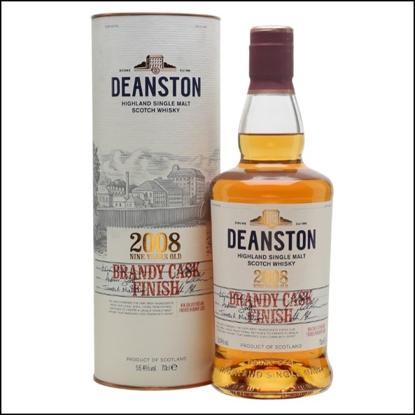 DEANSTON 2008 9 Year Old Brandy Cask Finish 70cl 56.4%