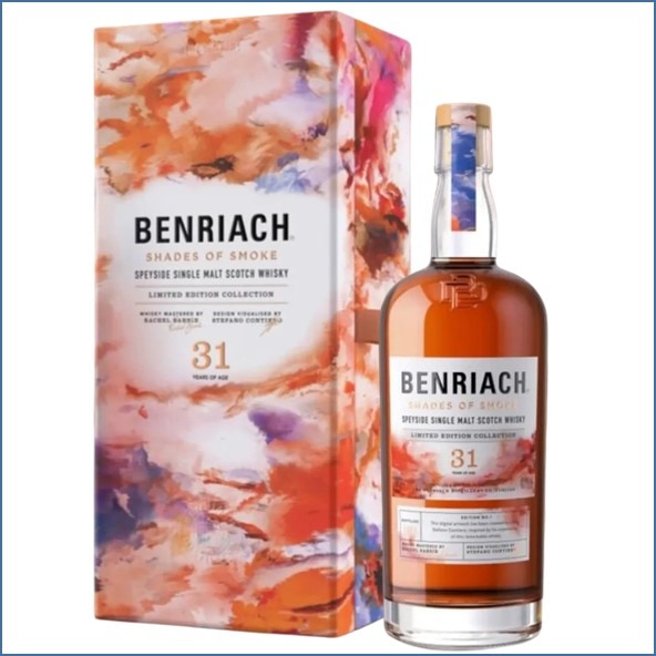 Benriach marries art and smoke in the new Shades of Smoke whisky 70cl 48.1%