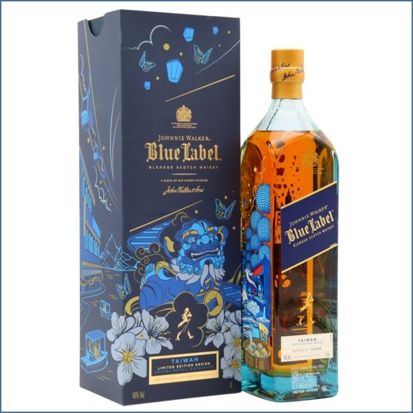 Johnnie Walker Blue Label Whisky Taiwan Exclusive Travel Retail 100cl 40%