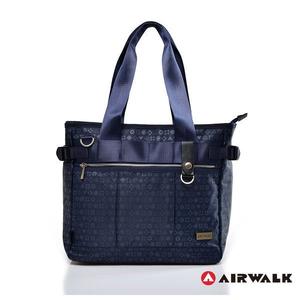 AIRWALK-花紋肩背手提電腦公事包 藍、紅兩色