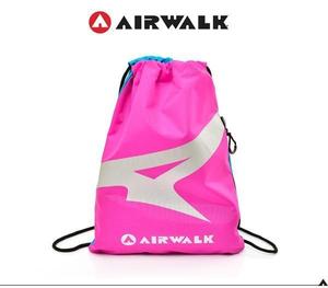 AIRWALK- 【禾雅】美式新A字風潮 - 防潑水束口袋/後背包 拉鍊夾層 - 藍粉