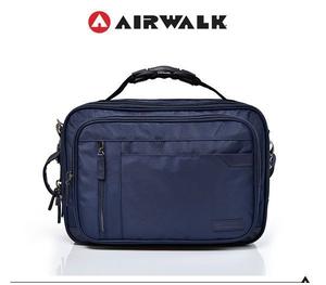 AIRWALK- 【禾雅】移動城市型男系列 - 防潑水 多夾層三用筆電公事包 - 紳士藍