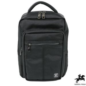Sandia polo - 牛津布系列防潑水多夾層單雙肩包 - 黑色