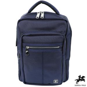 Sandia polo - 牛津布系列防潑水多夾層單雙肩包 - 銀藍