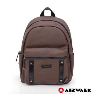 AIRWALK -愜意生活黑金系列後背包-咖啡色A635420102