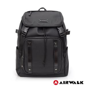 AIRWALK -自由隨行黑金系列後背包-黑色A635420020