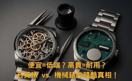便宜=低端？高貴=耐用？石英錶 vs. 機械錶的殘酷真相！