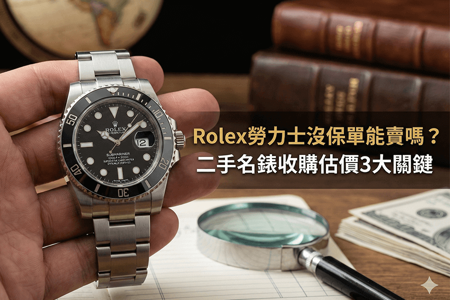 Rolex勞力士沒保單能賣嗎？二手名錶收購估價3大關鍵