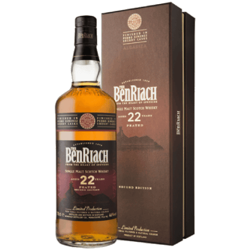 班瑞克 22年煙燻雪莉換桶單一麥芽威士忌BenRiach 22 year old Albariza Peated PX Sherry Cask Finish Single Malt Whisky