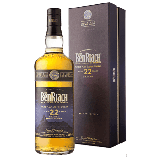 班瑞克 22年煙燻蘭姆換桶單一麥芽威士忌BenRiach 22 year old DUNDER Peated Dark Rum Barrels Single Malt Whisky