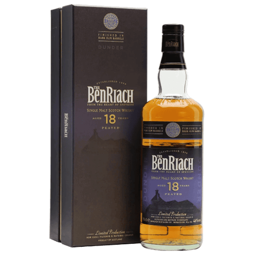 班瑞克 18年煙燻蘭姆換桶單一麥芽威士忌BenRiach 18  Year Old DUNDER Peated Dark Rum Barrels Single Malt Whisky