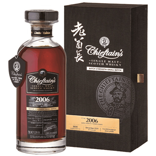 老酋長 2006歐洲雪莉桶限量批次原酒單一麥芽威士忌Chieftain's 2006 First Fill European Sherry Butt Speyside Single Malt Scotch Whisky