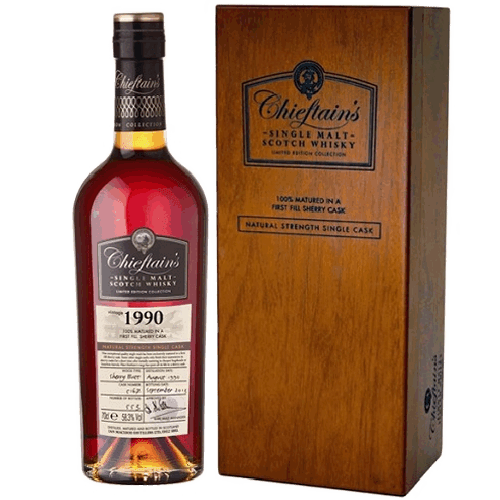 老酋長1990年限量原酒 單一麥芽威士忌Chieftain's Limited Edition 1990 Speyside Single Malt Scotch Whisky