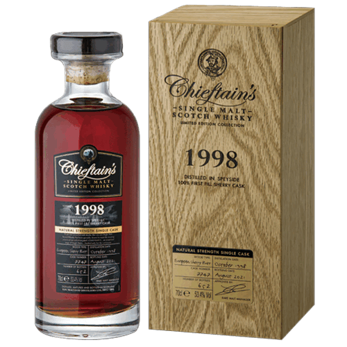 老酋長1998雪莉桶原酒 Chieftain's Natural Strength Single Cask 100% First Fill Sherry Cask Single Malt Scotch Whisky