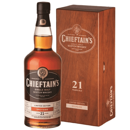 老酋長 21年單一麥芽威士忌舊版木盒Chieftain's 21YO Single Malt Scotch Whisky