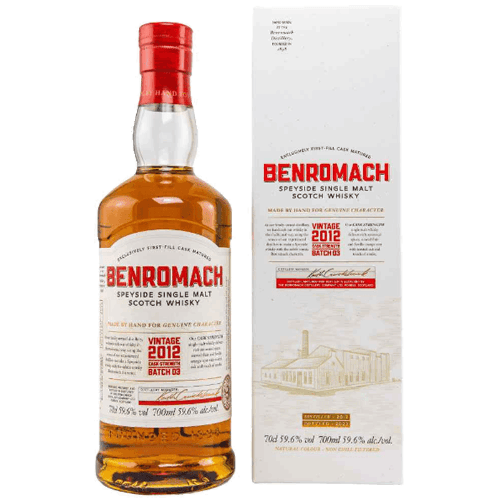百樂⾨ 臻選年份原桶強度 2012 BATCH 3 Benromach Vintage 2012 Cask Strength Batch 3 Single Malt Scotch Whisky