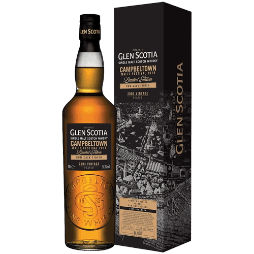 格蘭帝2019坎貝爾鎮嘉年華限定版單一麥芽威士忌Glen Scotia 2003 Rum Cask Campbeltown Festival 2019  Single Malt Scotch Whisky