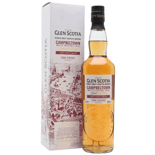 格蘭帝2018坎貝爾鎮嘉年華限定版單一麥芽威士忌The Glen Scotia 2008 Vintage Ruby Port Finish Campbeltown Festival 2018 Single Malt Scotch Whisky