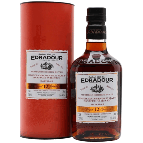 艾德多爾 12年原桶強度單一麥芽威士忌(批次2)Edradour 12YO Cask Strength Single Malt Scotch Whisky