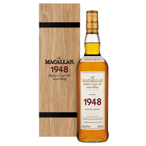 麥卡倫珍稀1948 單一麥芽威士忌The Macallan Fine & Rare 53 Year Old 1948