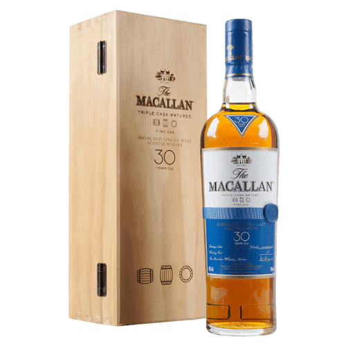 麥卡倫 30年 黃金三桶緞帶版-The Macallan 30yo Fine Oak Single Malt Scotch Whisky