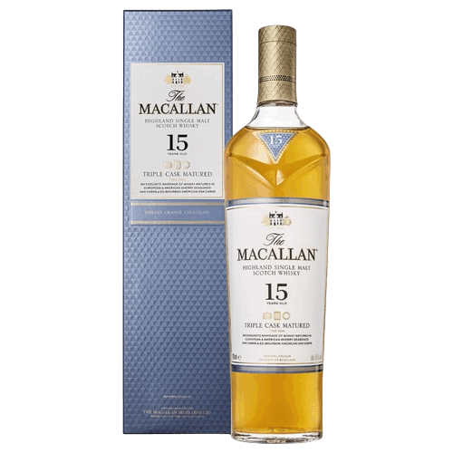 麥卡倫 15年 黃金三桶 新版-The Macallan 15yo Fine Oak Single Malt Scotch Whisky
