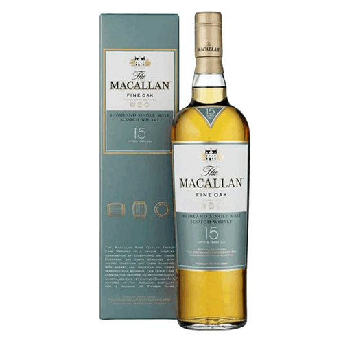 麥卡倫 15年 黃金三桶 舊版-The Macallan 15yo Fine Oak Single Malt Scotch Whisky