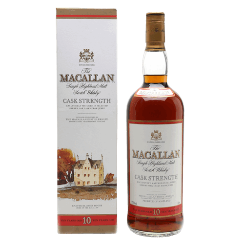 麥卡倫 10年原酒 莊園 圓瓶舊版-The Macallan 10yo Cask Strength Single Malt Scotch Whisky