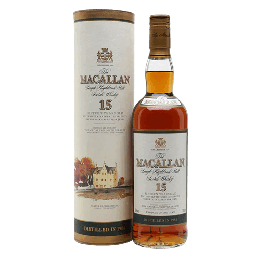 麥卡倫 15年 1984舊版圓瓶The Macallan 15yo 1984Sherry Oak Single Malt Scotch Whisky