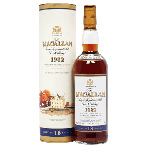 麥卡倫 18年 圓瓶 莊園 雪莉桶1982 Macallan 18yo Sherry 1982 Single Malt Scotch Whisky