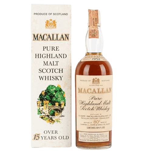 麥卡倫 15年 1952年 絕版品-The Macallan 15yo 1952 80 proof Single Malt Scotch Whisky