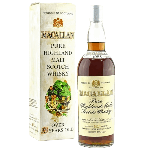 麥卡倫 15年 1953年 絕版品-The Macallan 15yo 1953 80 proof Single Malt Scotch Whisky