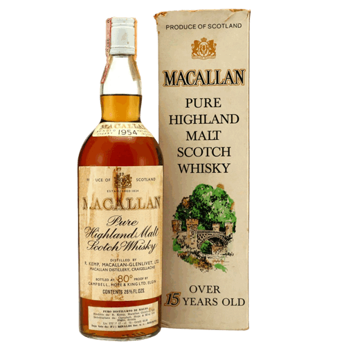 麥卡倫 15年 1954年 絕版品-The Macallan 15yo 1954 80 proof Single Malt Scotch Whisky