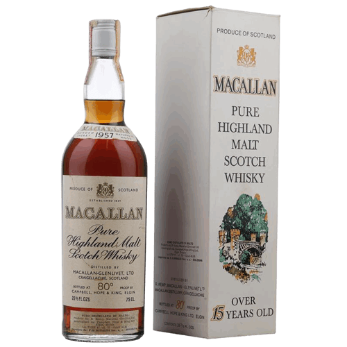 麥卡倫 15年 1957年 絕版品-The Macallan 15yo 1957 80 proof Single Malt Scotch Whisky