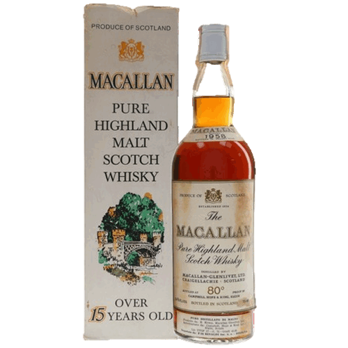 麥卡倫 15年 1958年 絕版品-The Macallan 15yo 1958 80 proof Single Malt Scotch Whisky