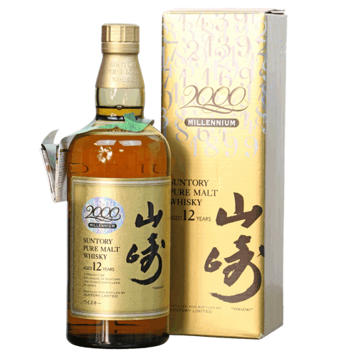 山崎12年 千禧年限定版日本威士忌Yamazaki Suntory Pure Malt 12 Year Old Millennium 2000 Japanese Whisky