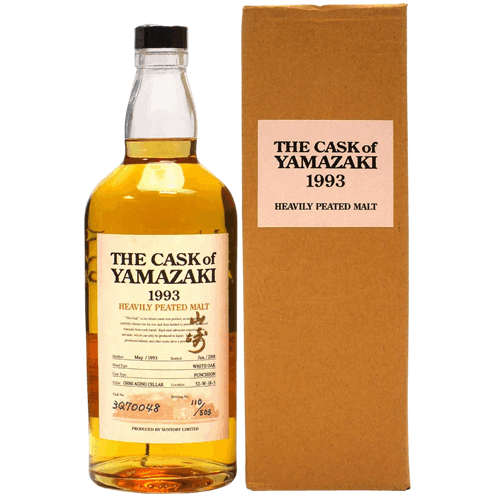 山崎蒸餾所1993重泥煤單一桶原酒Yamazaki 1993 heavily peated malt Japanese Whisky