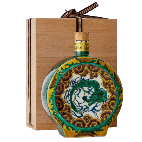 響21年 九穀燒 吉田屋風色絵雲龍文扁壺形瓶 日本威士忌 Hibiki 21Year Kutani Ceramic Collection Japanese Whisky