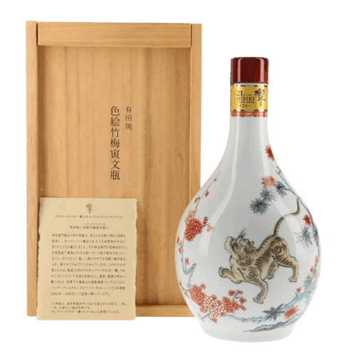 響21年 有田焼 色絵竹梅寅文瓶 日本威士忌Hibiki 21 Arita Ceramic Decanter Japanese Whisky