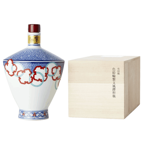 響21年 有田焼 色絵輪繋文風鐸形瓶 日本威士忌Hibiki 21 Arita Ceramic Decanter Japanese Whisky