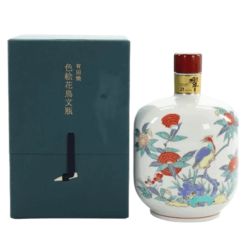 響21年 有田焼 色絵花鳥文瓶 日本威士忌Hibiki 21 Year Old Arita Ceramic Decanter Japanese Whisky