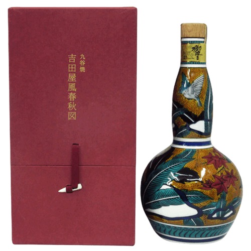 響21年 九谷焼 吉田屋風春秋圖瓶 日本威士忌 Hibiki 21 Year Ceramic Kutani Decanter Japanese Whisky