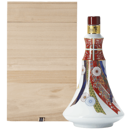 響21年 有田燒 色絵菊熨斗文扇形瓶 日本威士忌 Hibiki 21 Year Arita Ceramic Bottle 2012 Release Japanese Whisky