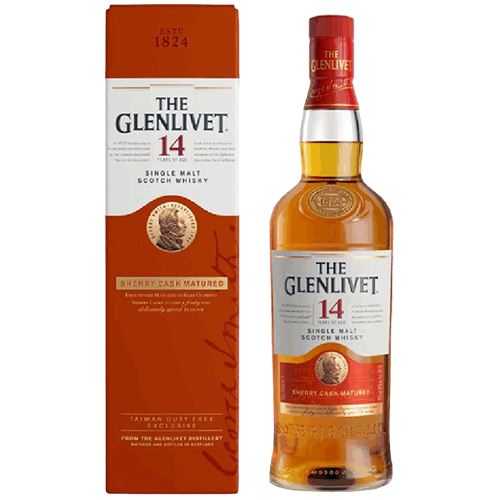 格蘭利威14年 雪莉桶 機場版 單一麥芽威士忌The Glenlivet 14YO Sherry Cask Matured - Taiwan Duty Free Exclusive Single Malt Scotch Whisky