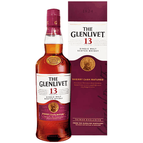 格蘭利威 13年雪莉桶單一麥芽蘇格蘭威士忌The Glenlivet 13 Years Old Sherry Cask Single Malt Scotch Whisky