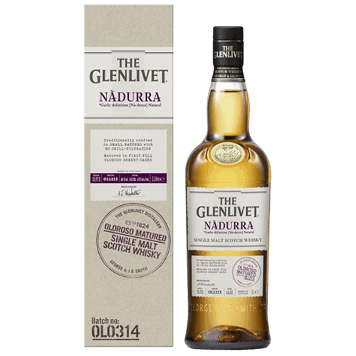 格蘭利威Nadurra雪莉桶單一麥芽蘇格蘭威士忌The Glenlivet Nadurra Oloroso Sherry Cask Single Malt Scotch Whisky
