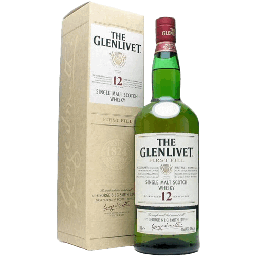 格蘭利威12年First Fill單一麥芽威士忌 白盒 The Glenlivet 12 Years Old First Fill Single Malt Whisky