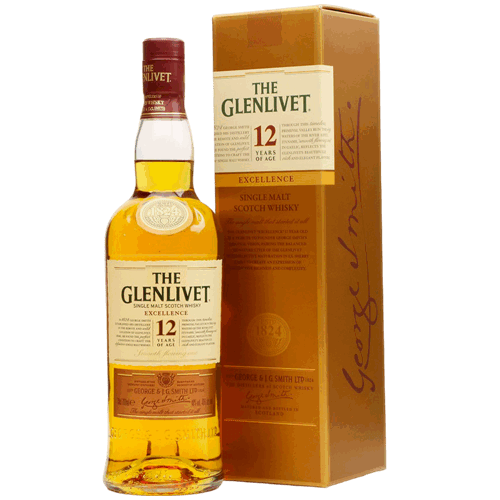 格蘭利威12年Excellence單一麥芽威士忌The Glenlivet 12 Years Old Excellence Single Malt Whisky