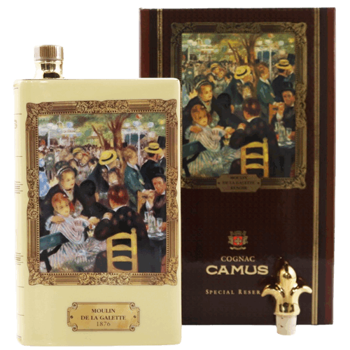 卡慕 油畫書冊系列 雷諾瓦 煎餅磨坊舞會Camus Special Reserve Ceramic Decanter Renoir- Moulin de la Galette