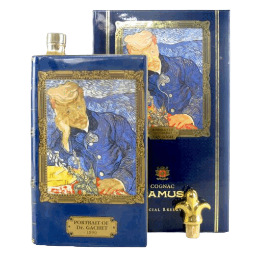 卡慕 油畫書冊系列 梵谷 嘉舍醫師的畫像Camus Special Reserve Ceramic Decanter Van Gogh Portrait of Dr Gachet